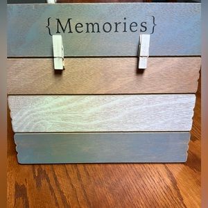 “Memories” photo holder